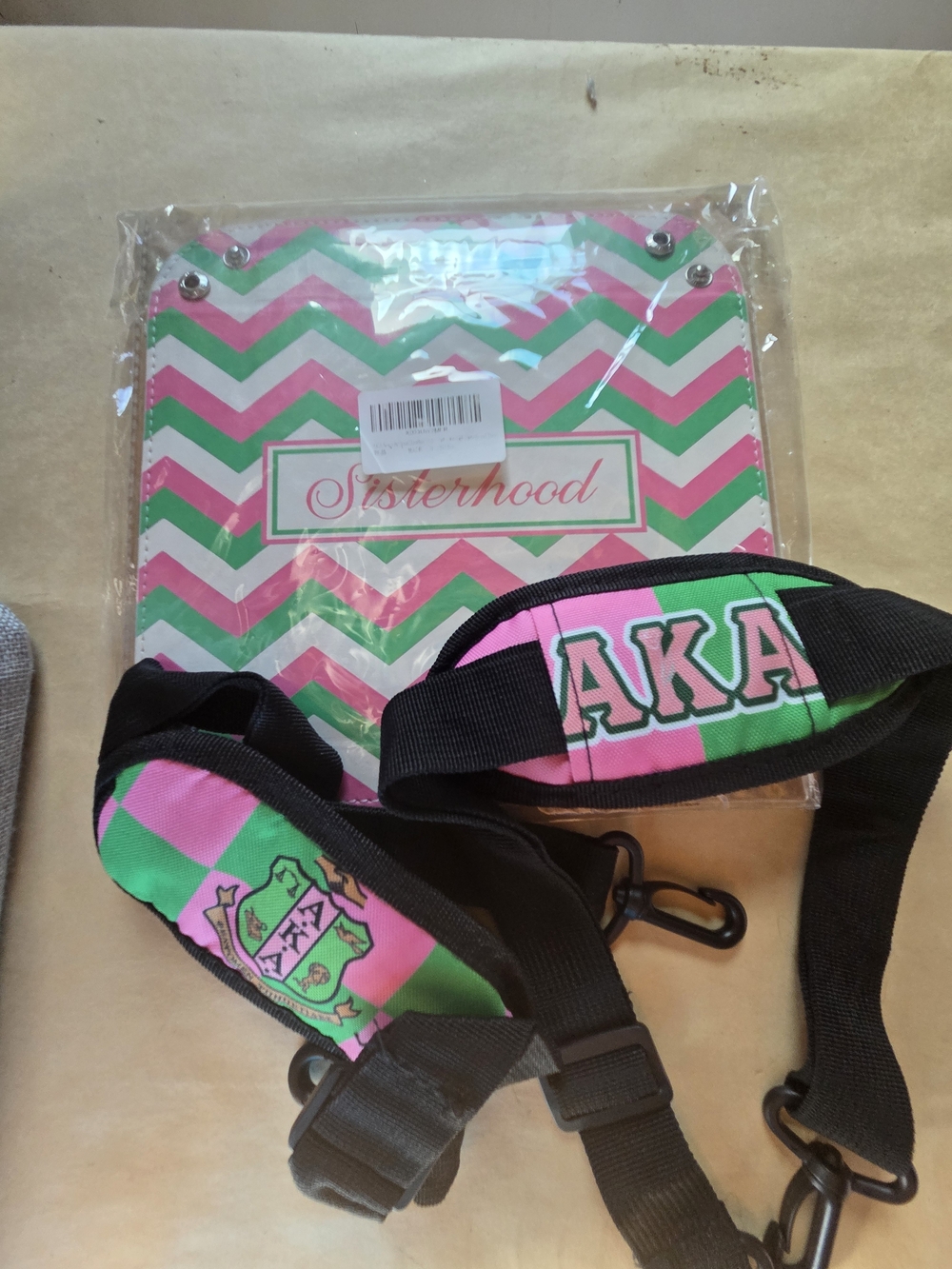 🍍AKA Soroity Chevron Bag & 2 Adjustable Straps